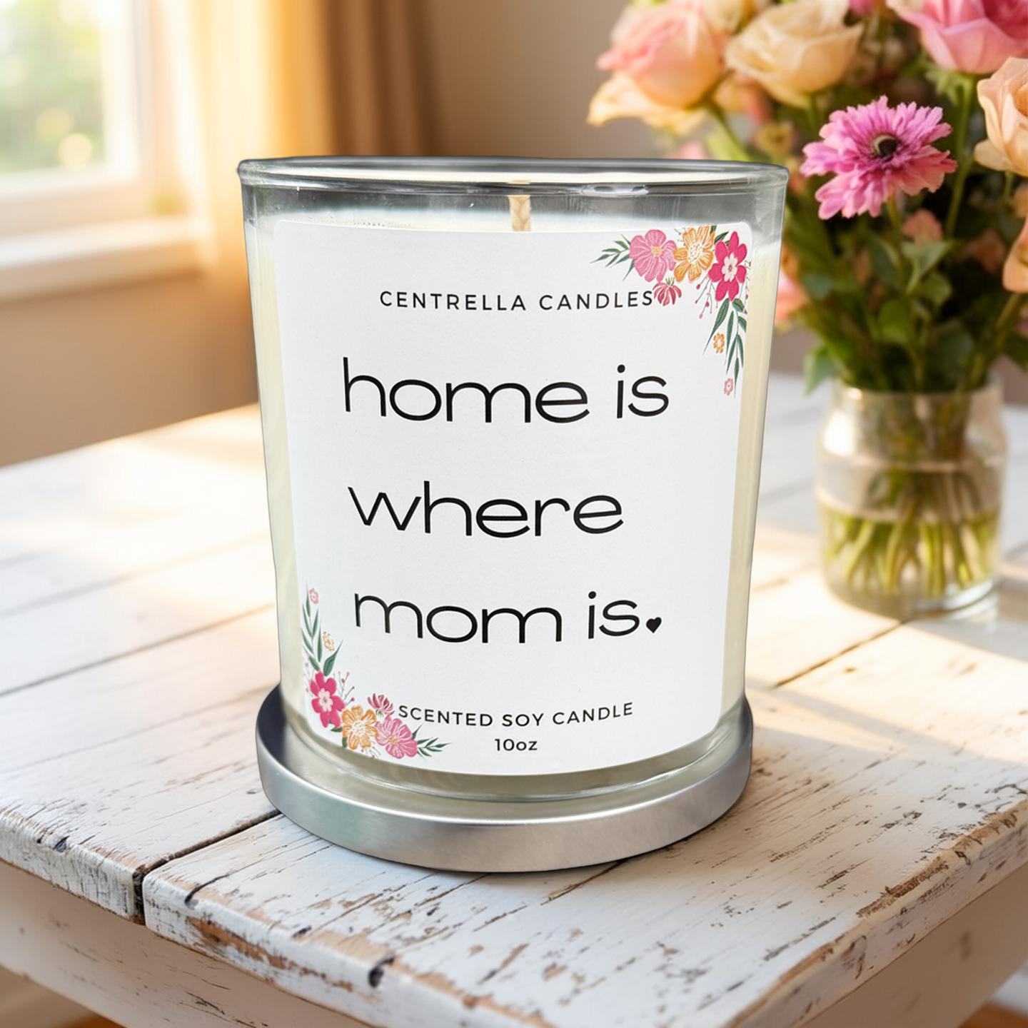 Home is where mom is Soy Candle- Sea salt & Orchid