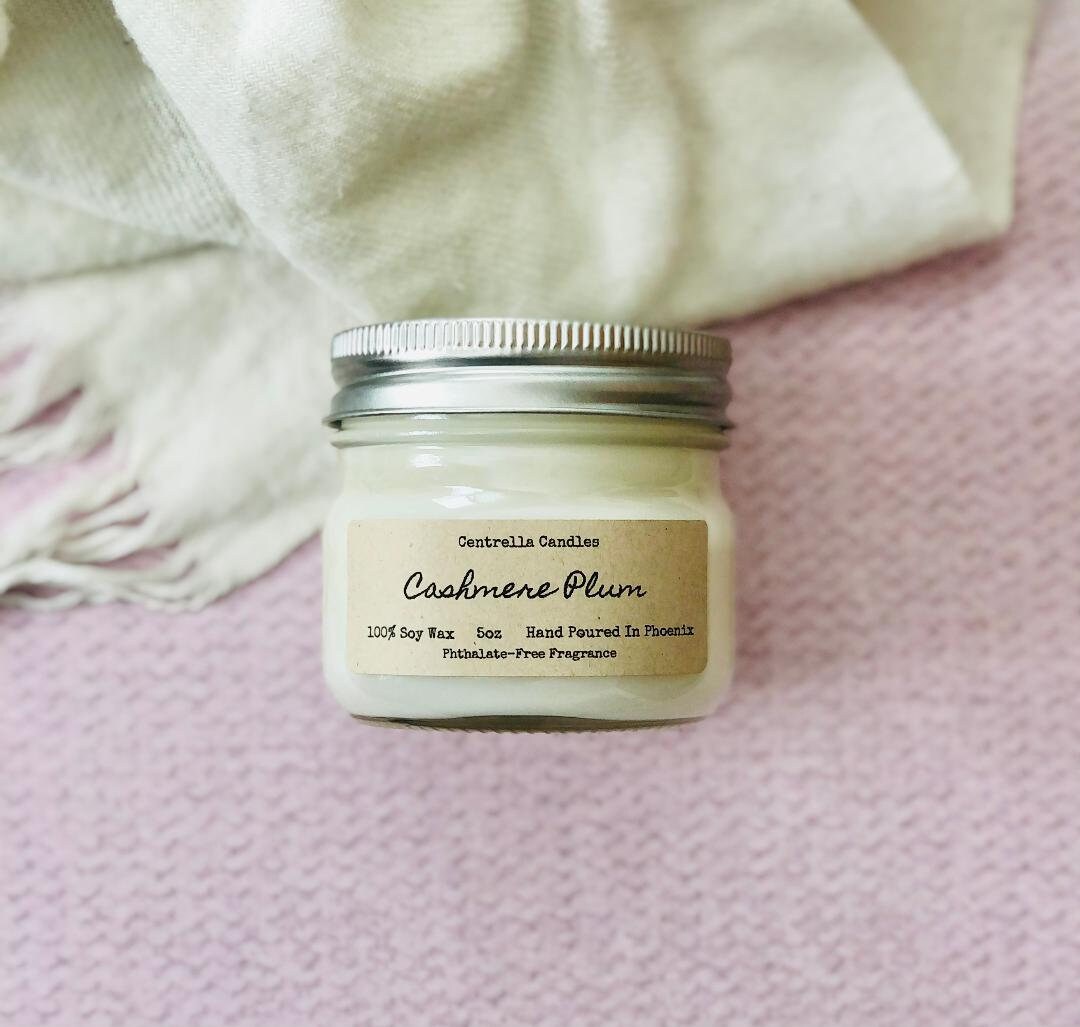Cashmere Plum Soy Candle