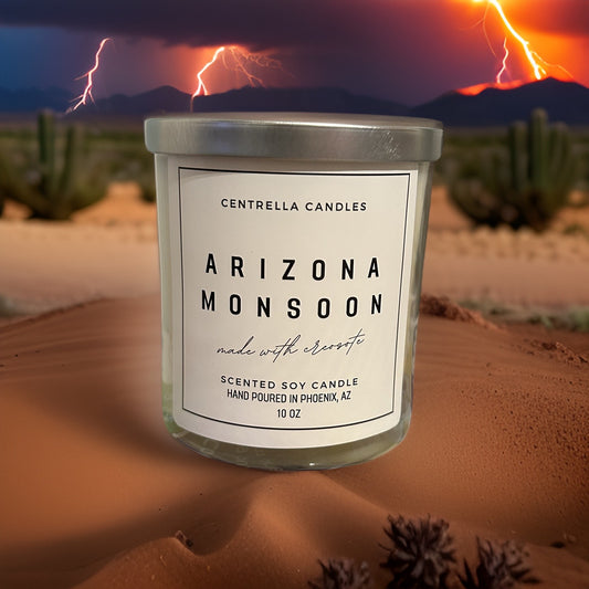 Arizona Monsoon Soy Candle - Made with Creosote