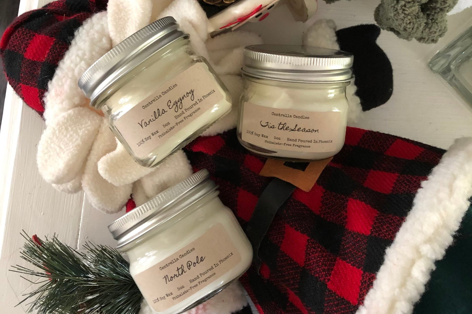 Holiday Trio- Tis the Season, Vanilla eggnog, North Pole